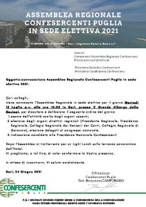 Scopri di più sull'articolo Assemblea Regionale Cofesercenti Puglia in sede elettiva