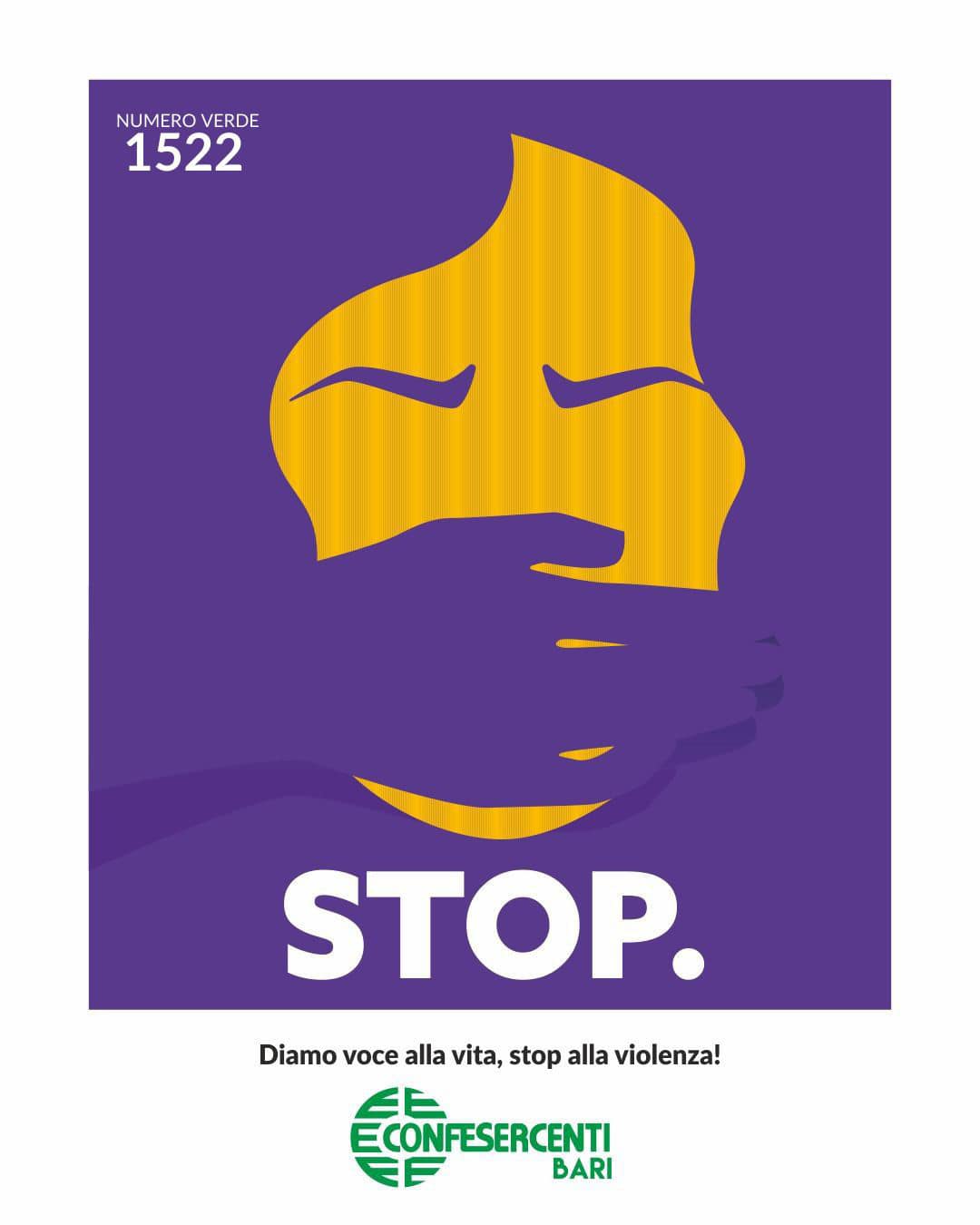 Scopri di più sull'articolo Confesercenti Bari – Stop alla violenza sulle donne