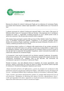 Scopri di più sull'articolo Confesercenti Barletta Andria Trani (BAT) – Riunione dei referenti di Asshotel Confesercenti Puglia per la costituzione di Assoturismo Puglia